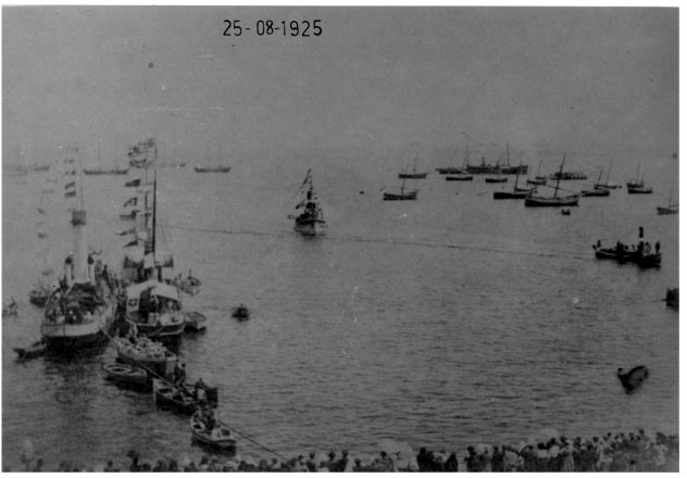 Arrivo del re Vittorio Emanuele III il 25 agosto 1925