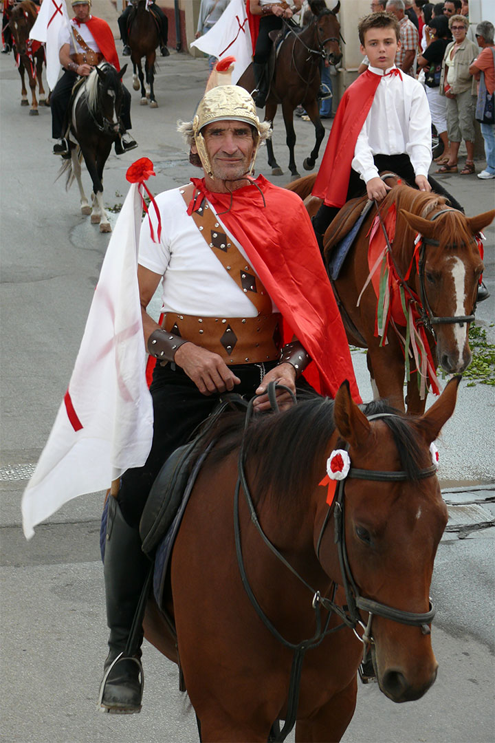 Cavaliere vestito da San Maurizio