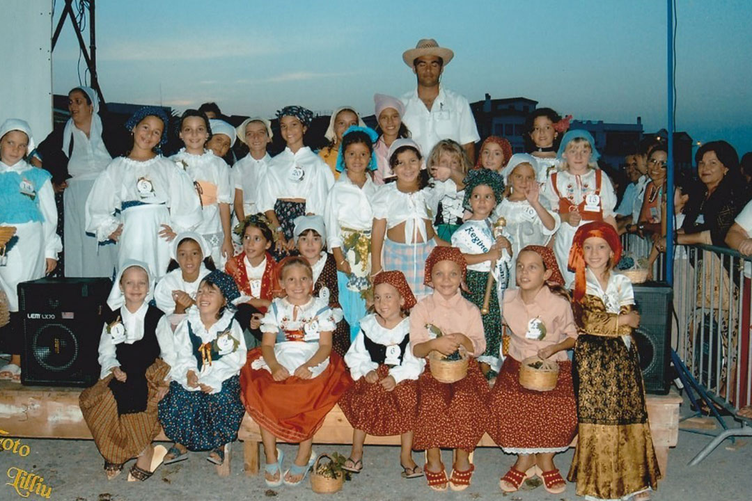 Foto di gruppo della festa dell'uva