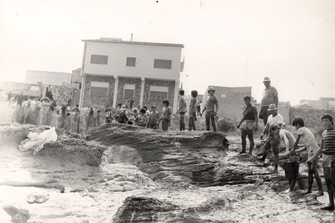 Gruppo di persone al mare