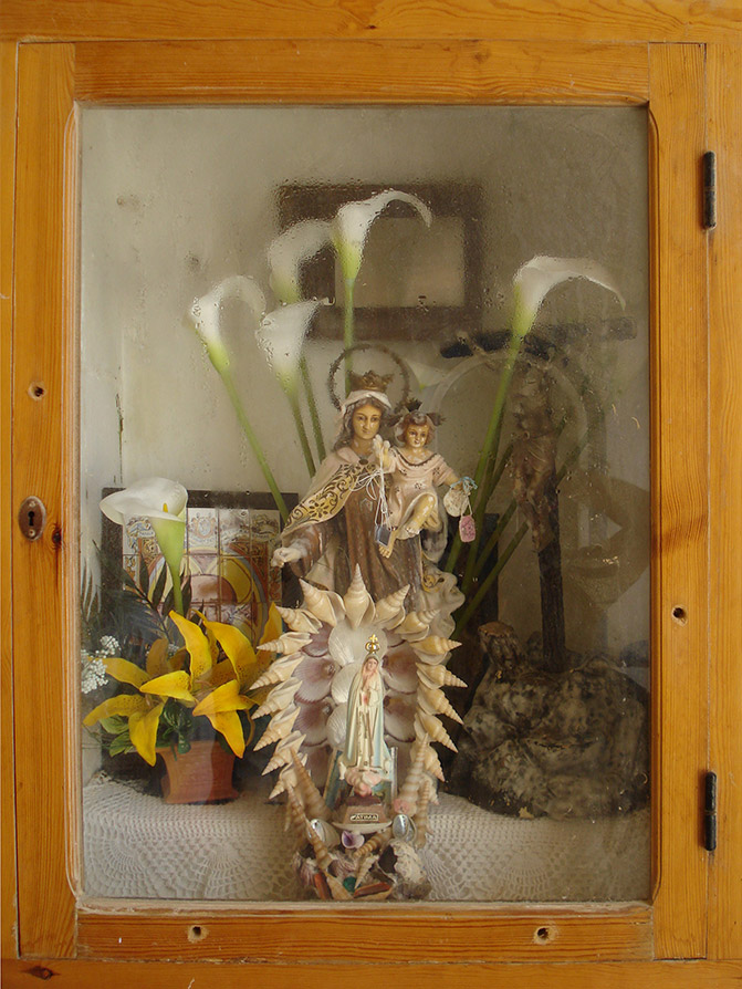 Statua a Nueva Tabarca di Madonna con bambino