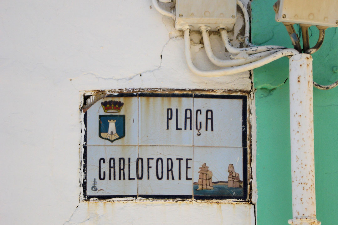 Placa Carloforte a Nueva Tabarca