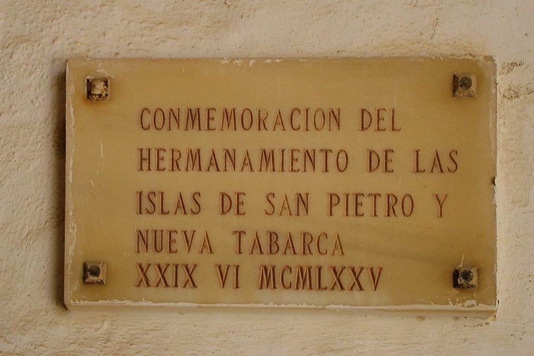 Targa commemorativa a Nueva Tabarca