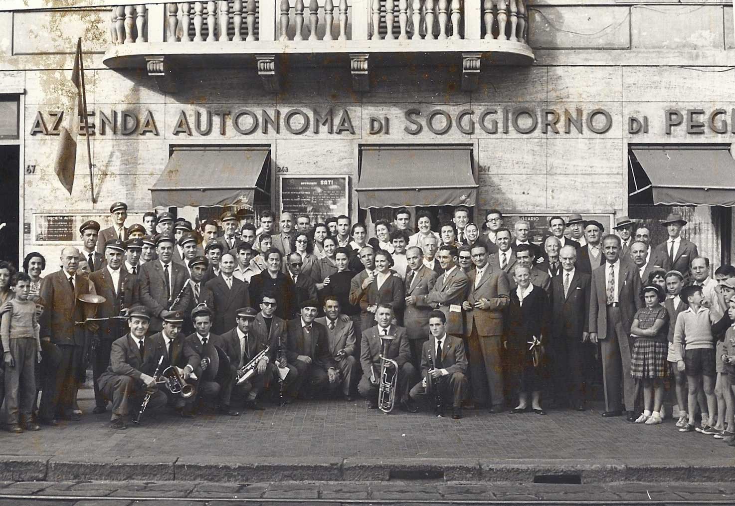 Arrivo a Pegli dei rappresentanti di Carloforte