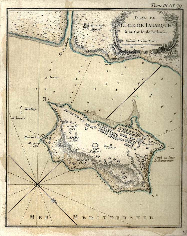 Mappa di Tabarca 1770