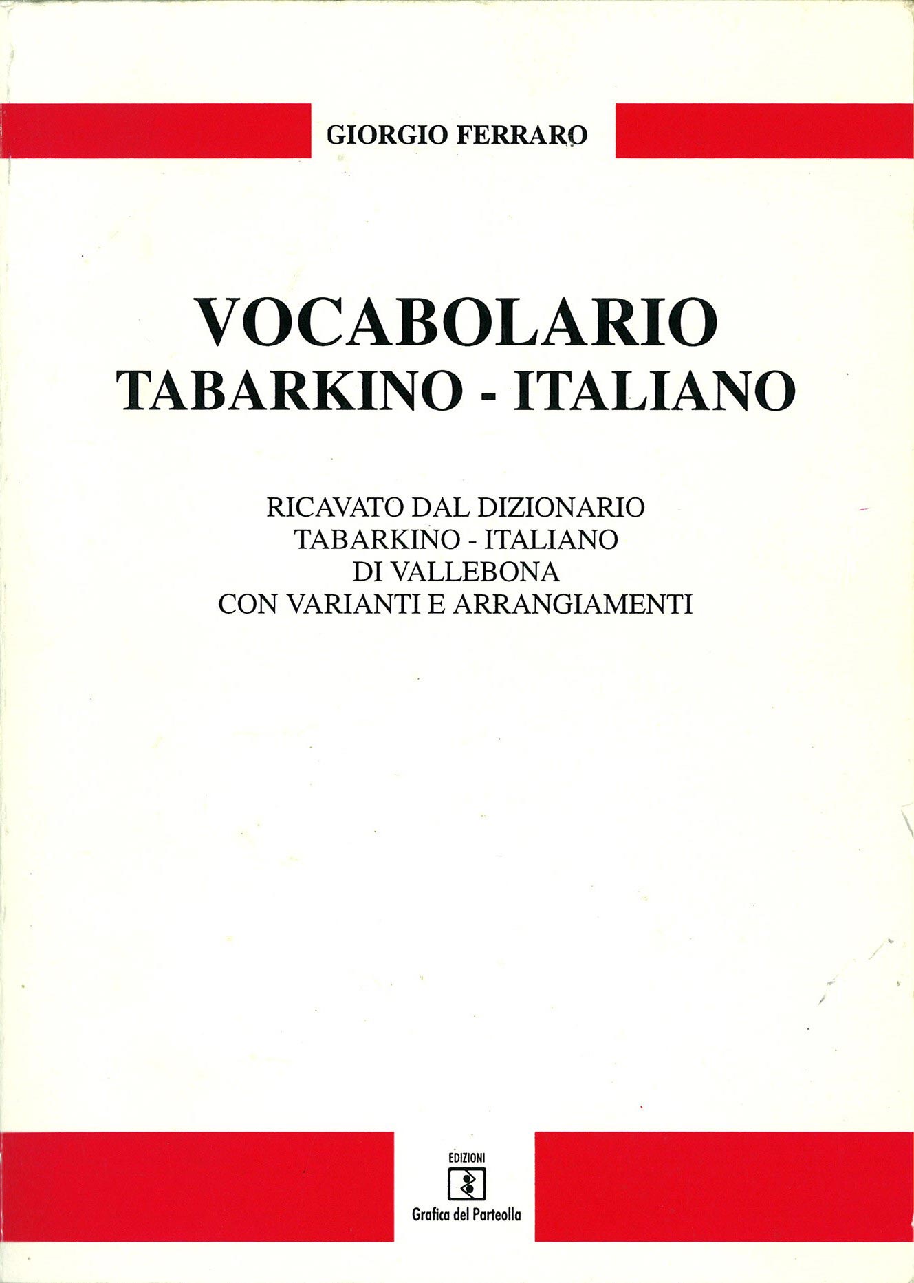 Vocabolario tabarkino-italiano